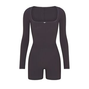 NWOT SKIMS FITS EVERYBODY PICOT ONESIE IN ASH CONTRAST